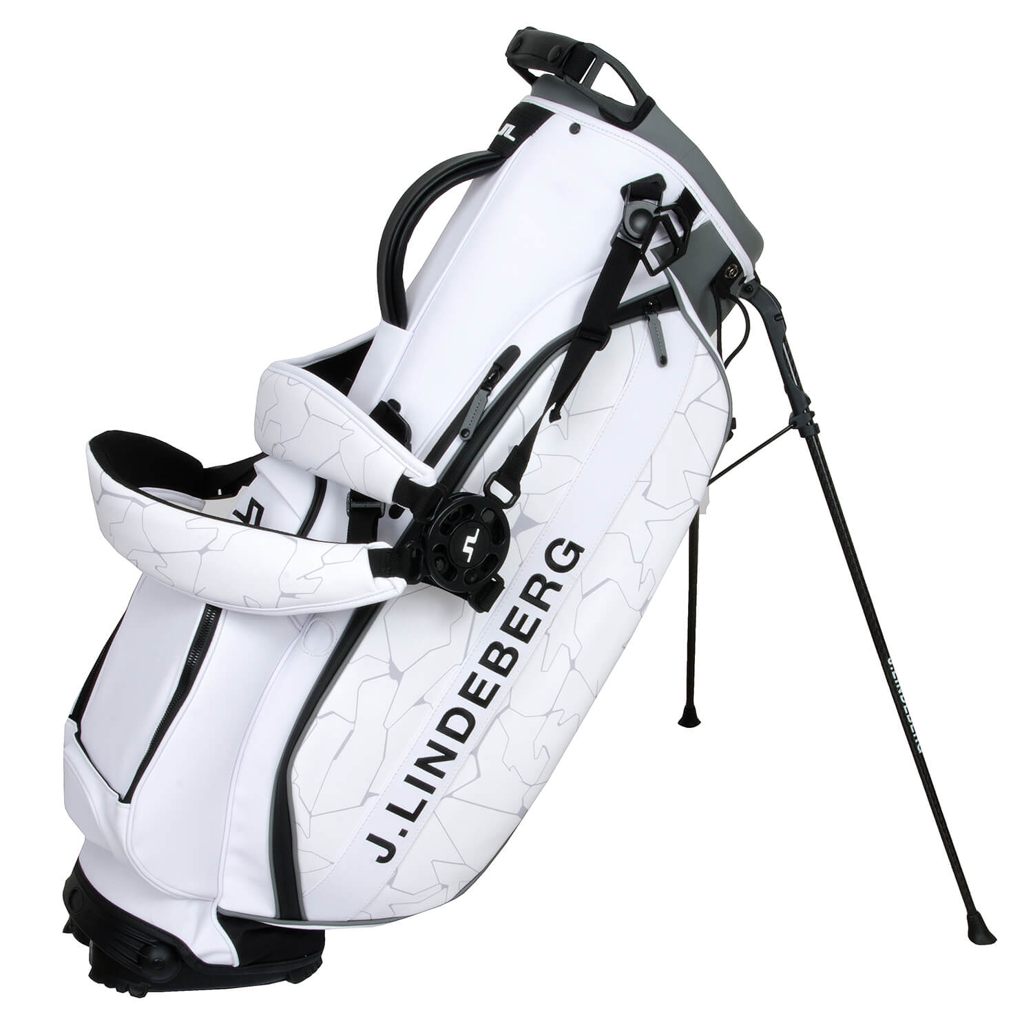 J Lindeberg Play Tour Golf Stand Bag Slit White Scottsdale Golf J Lindeberg Play Tour Golf Stand Bag Slit White Scottsdale Golf